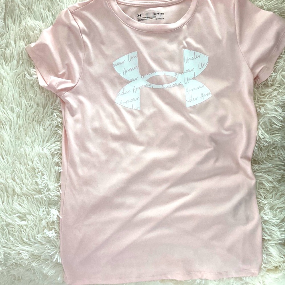 Pink Underarmour Tech Tee-Shirt